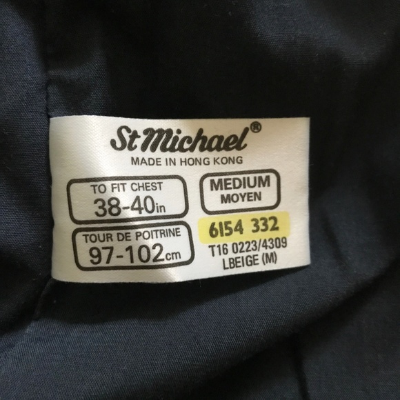 ST. MICHAEL MEN'S JACKET SIZE M - Picture 8 of 9
